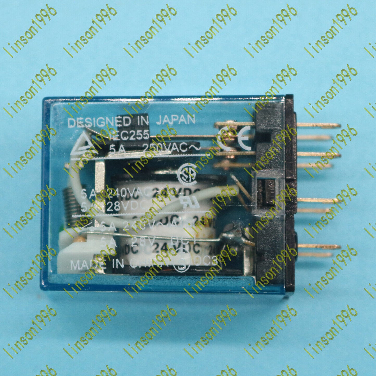 10-Piece 12V Omron Relay MY2N-D2-J 24VDC In Stock - OMRON