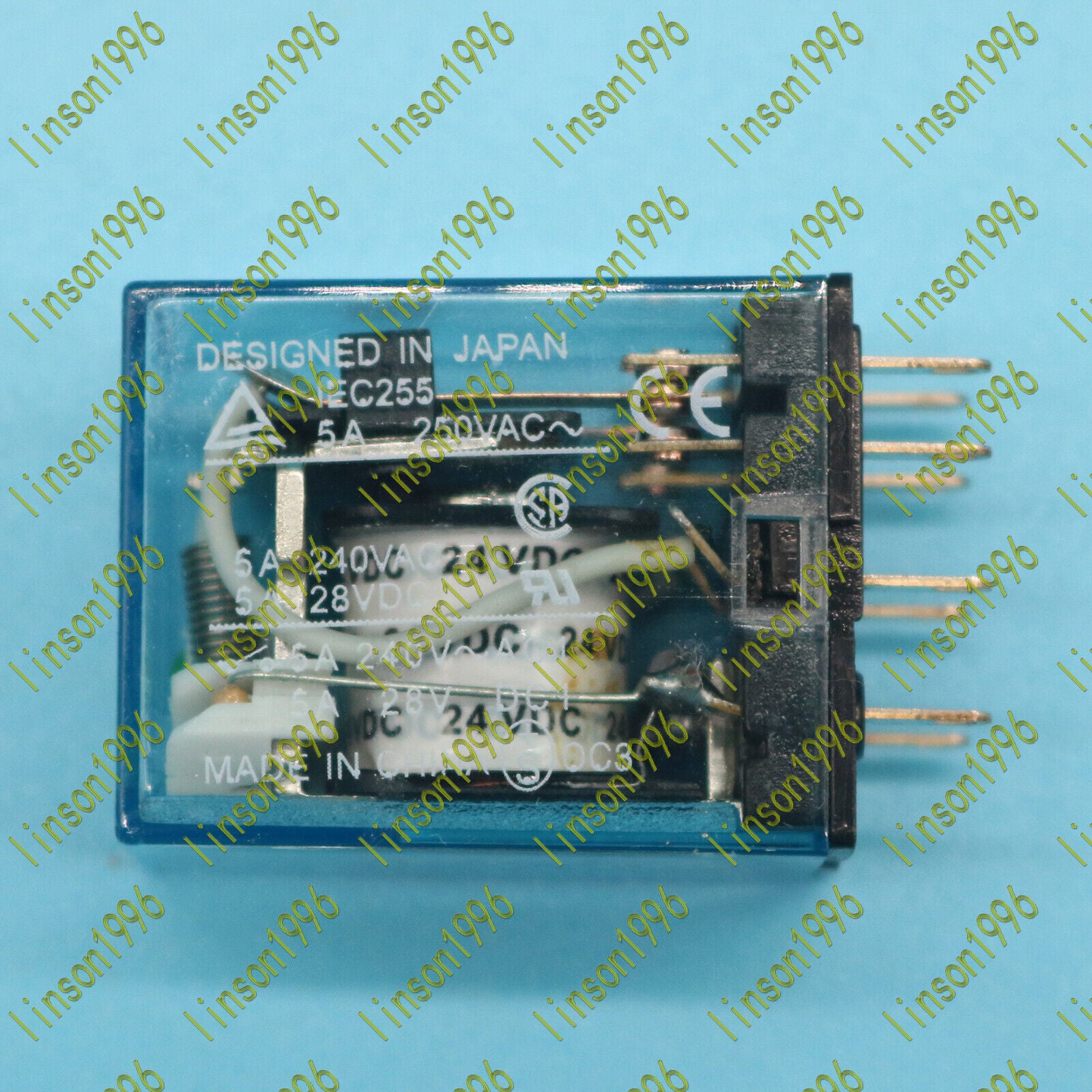 10-Piece 12V Omron Relay MY2N-D2-J 24VDC In Stock - OMRON