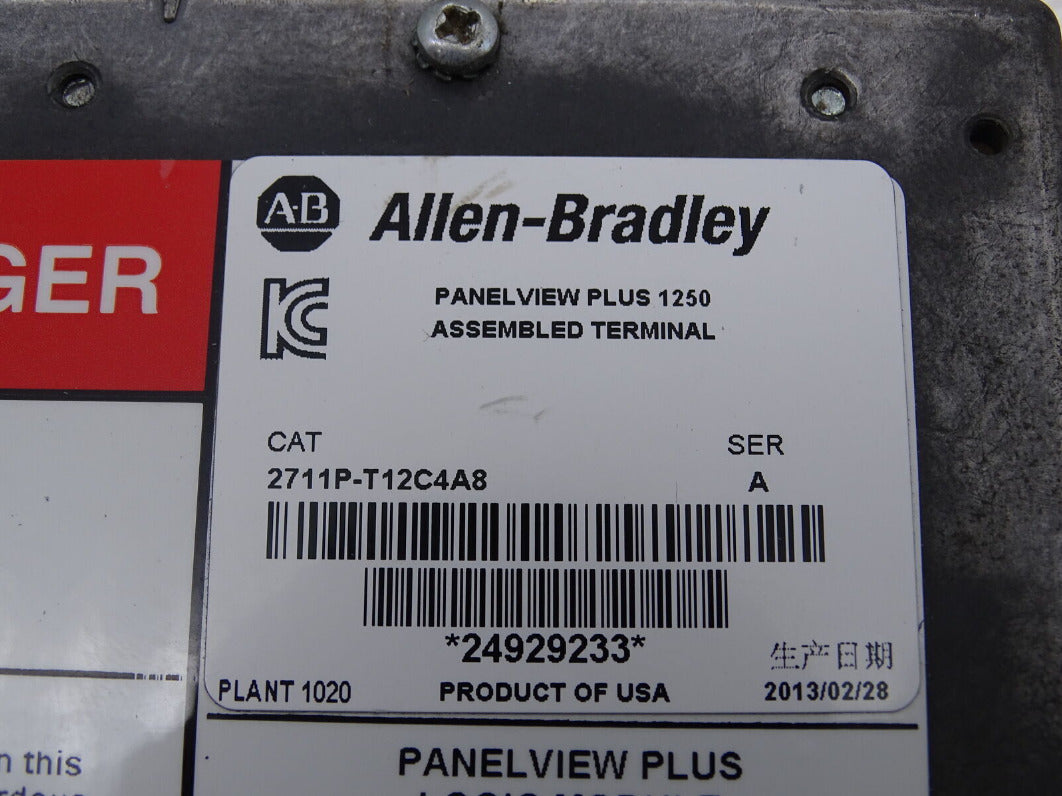 NEW ALLEN BRADLEY 2711P-T12C4A8 PANELVIEW 1250 PLUS 6 TERMINAL - ALLEN BRADLEY
