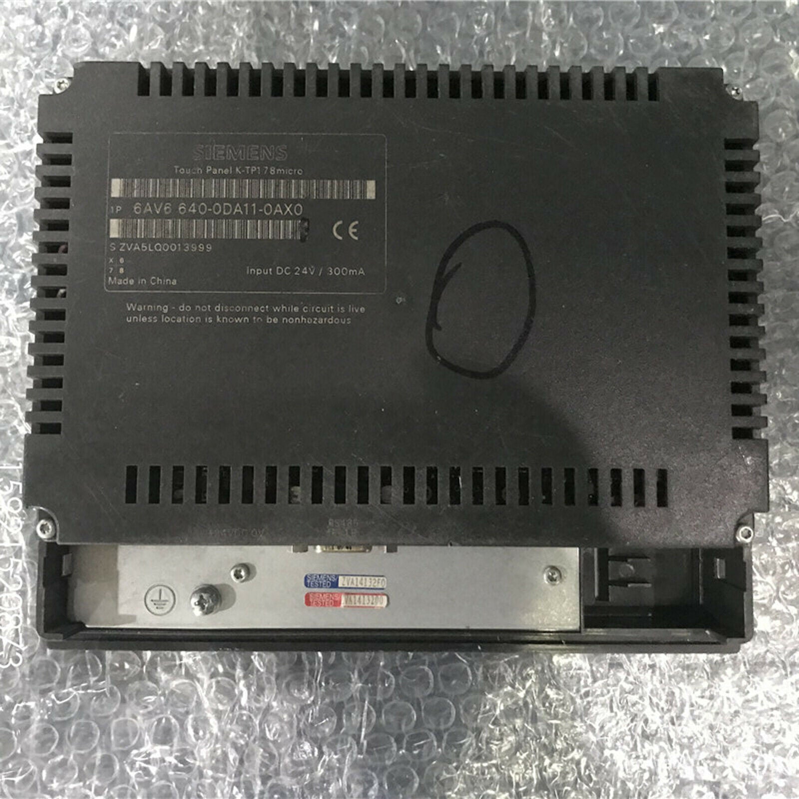 used  Siemens 6AV6 640-0DA11-0AX0 touch panel 6AV66400DA110AX0 Tested Good