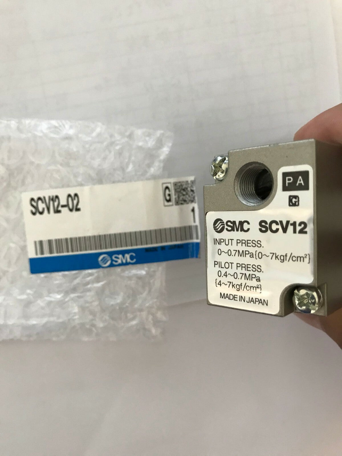 new 1 pcs SMC SCV12-02 Air control valve