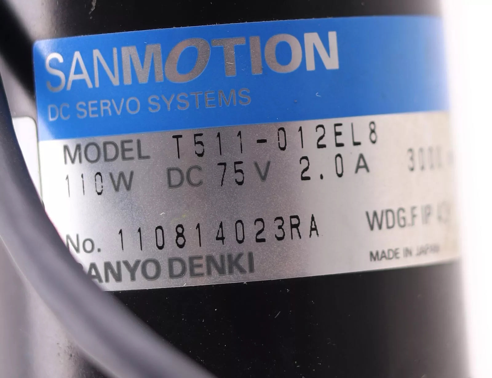 SANYO T511-012EL8 DENKI Servo Motor New In Box - SANYO