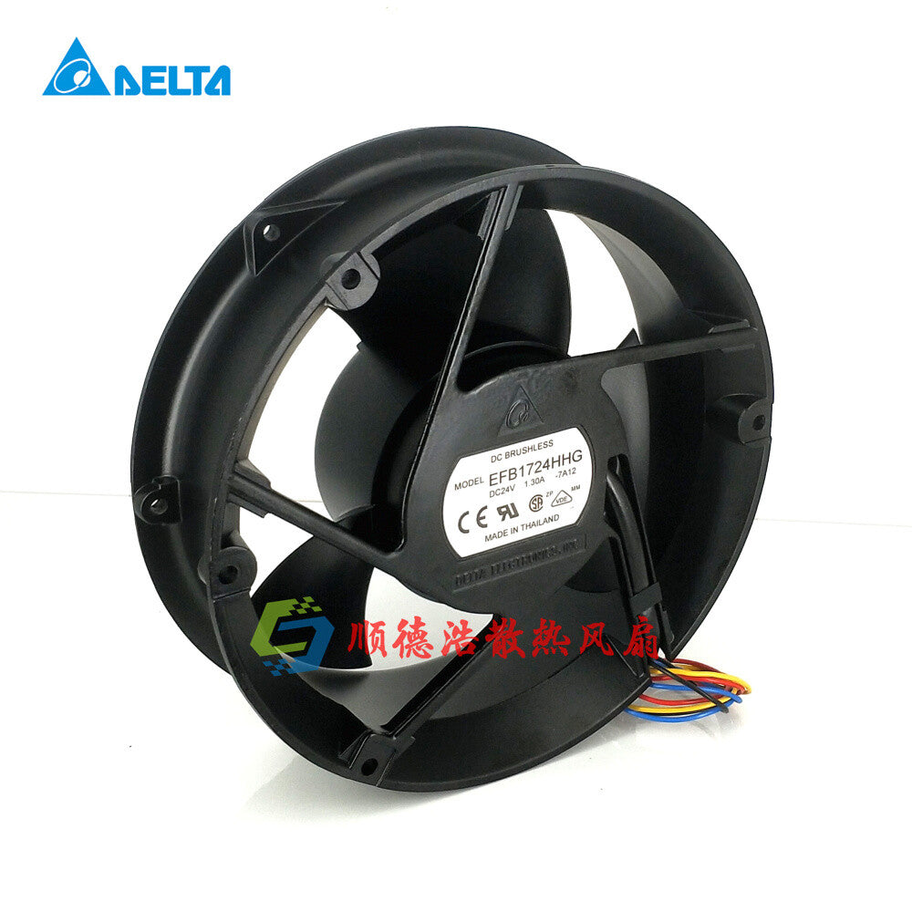 1pcs Delta EFB1724HHG-7A12 24V 17CM 17251 17MM 17CM 4-wire cooling fan