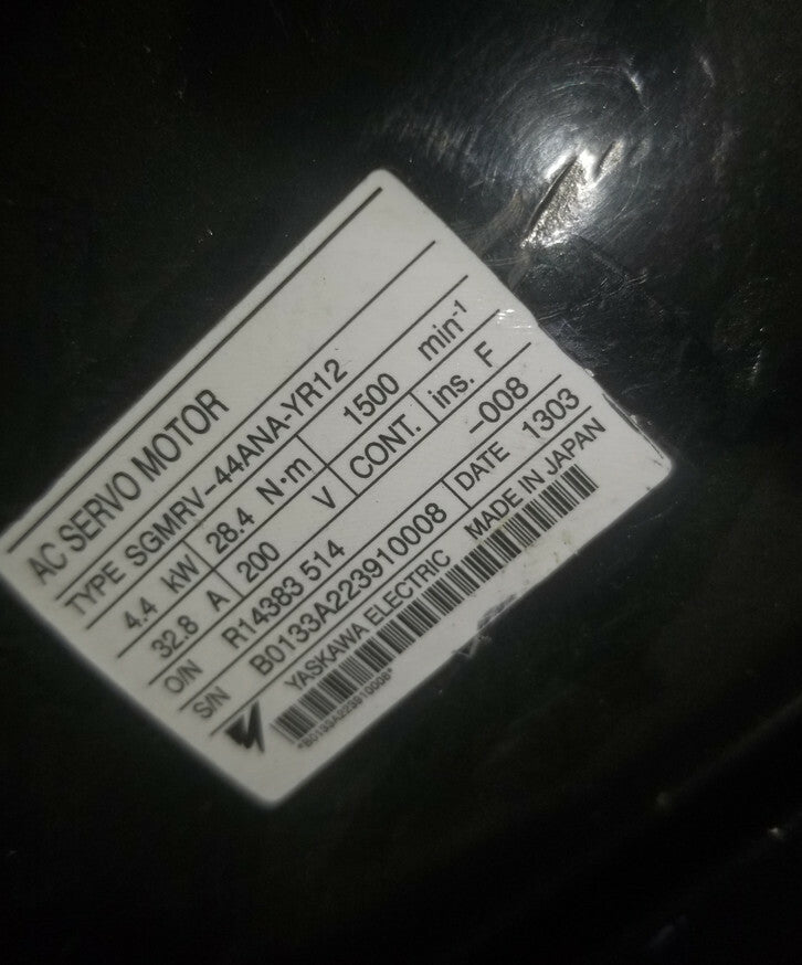 used 1PC Yaskawa Servo Motor SGMRV-44ANA-YR12