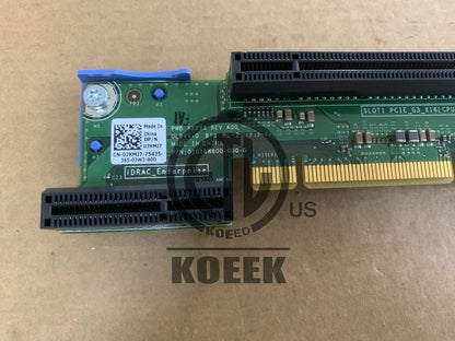 for Dell PowerEdge R420 PCIe 2P Dual CPU Riser Card Board 7KMJ7 07KMJ7