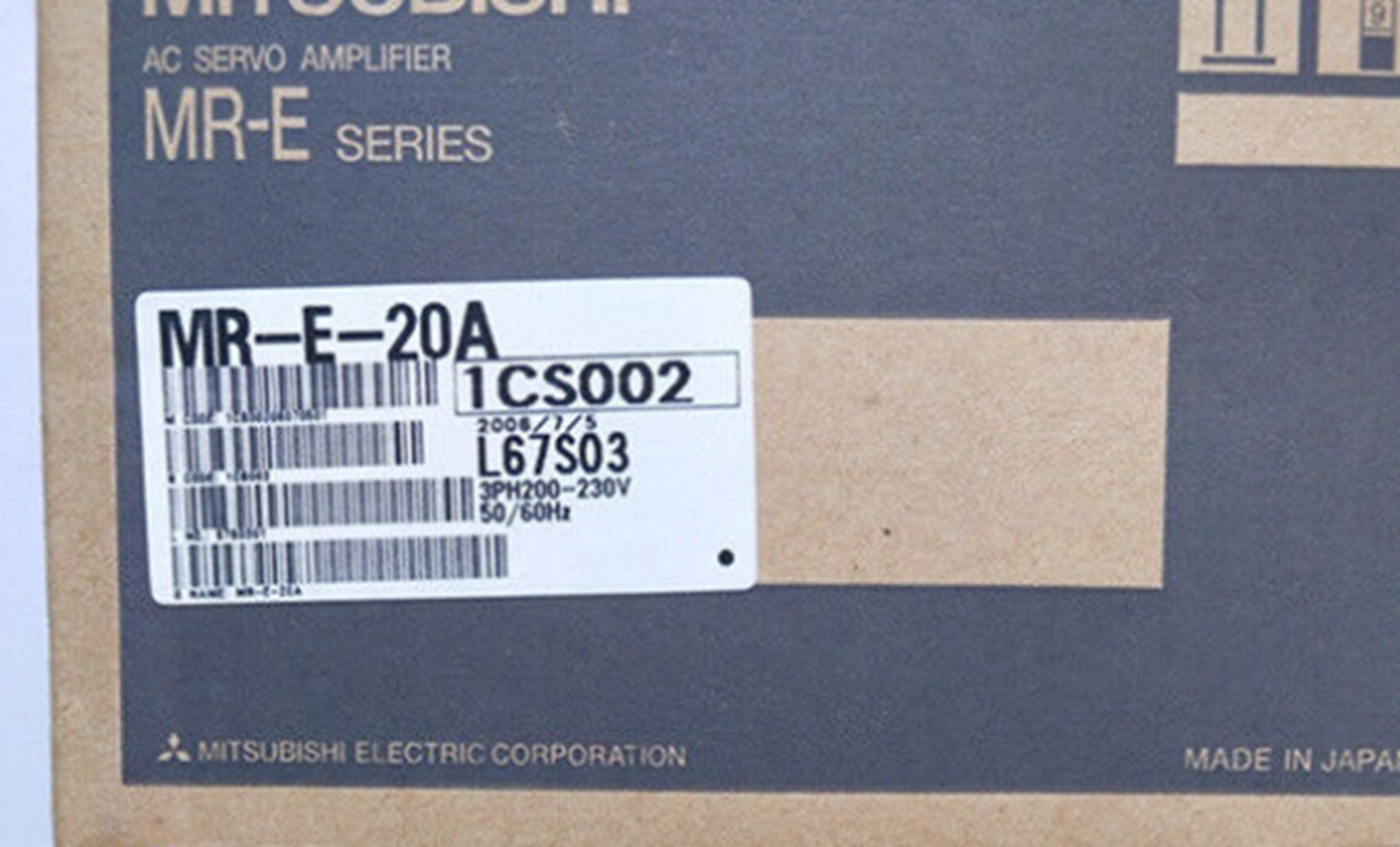Mitsubishi MR-E-20A Servo Drive - High Performance Servo Motor Controller - MITSUBISHI