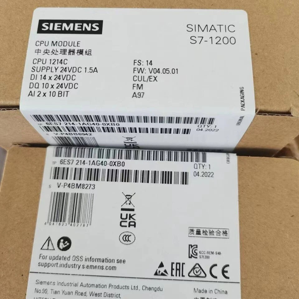 6ES7214-1AG40-0XB0 6ES7 214-1AG40-0XB0 Factory Sealed Express Shipping