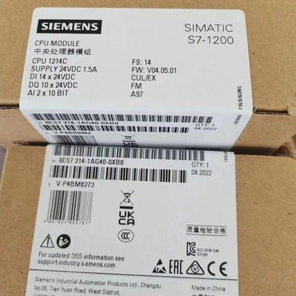 6ES7214-1AG40-0XB0 6ES7 214-1AG40-0XB0 Factory Sealed Express Shipping