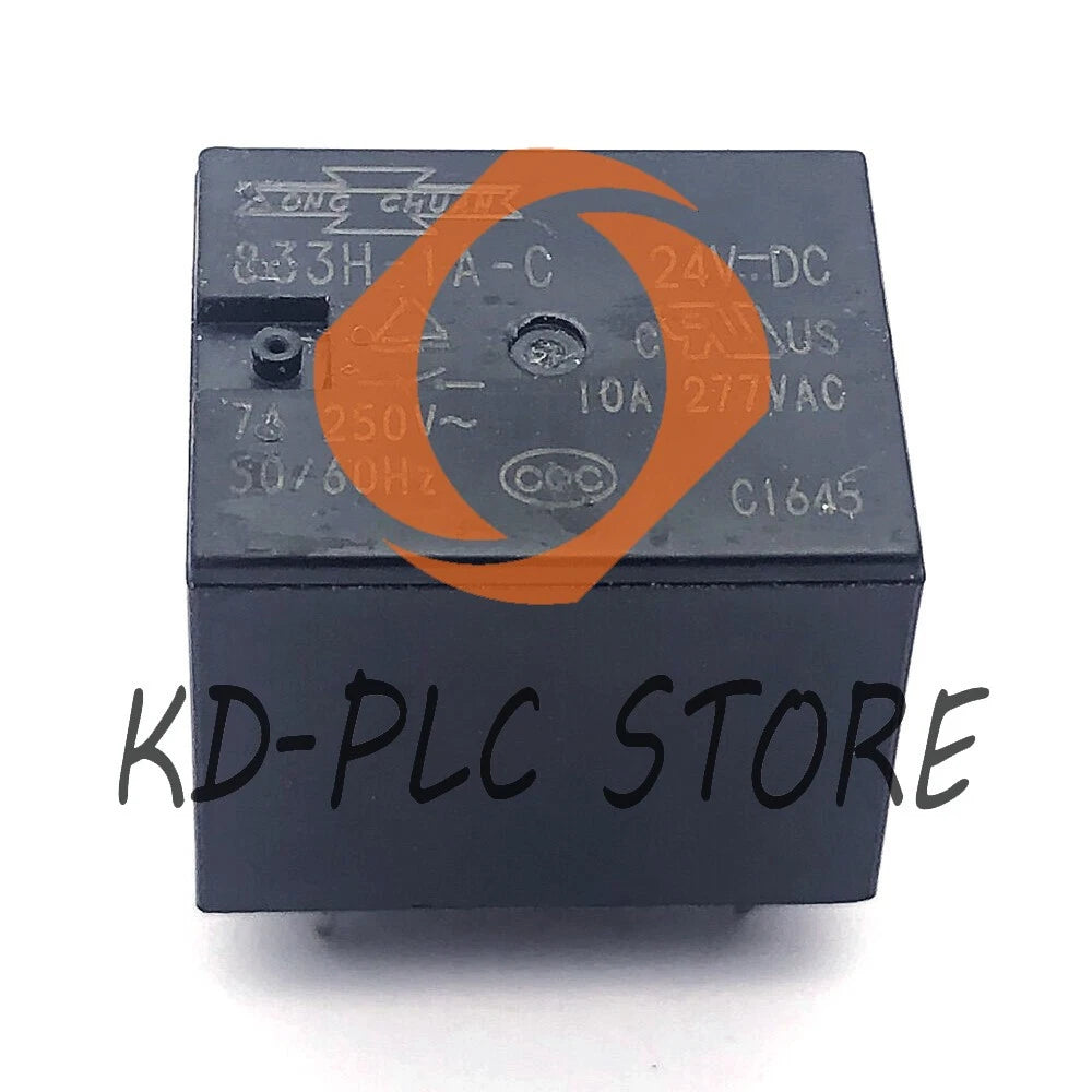 1Pc SONG CHUAN 833H-1A-C-24VDC Power Relay 10A 277VAC 4Pin