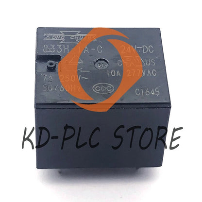 1Pc SONG CHUAN 833H-1A-C-24VDC Power Relay 10A 277VAC 4Pin