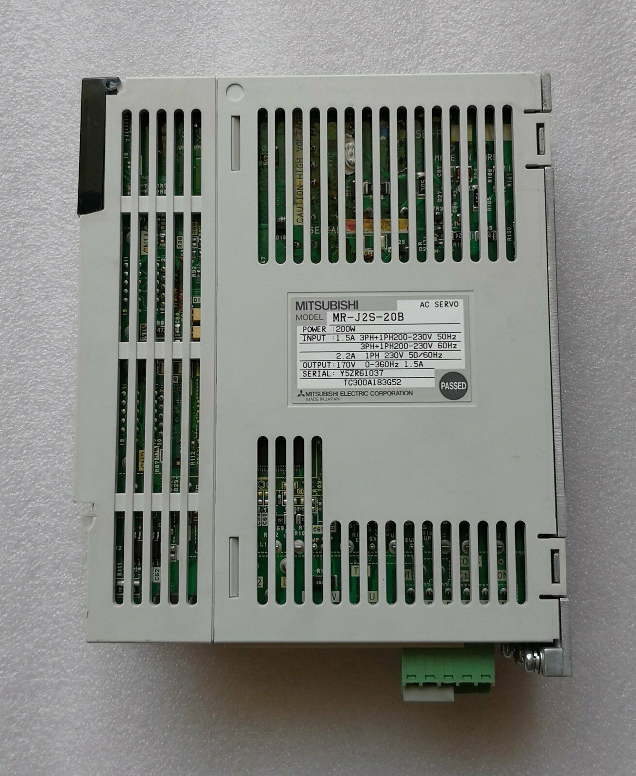 Used 1 PC Mitsubishi MR-J2S-20B Tested Good Condition - MITSUBISHI