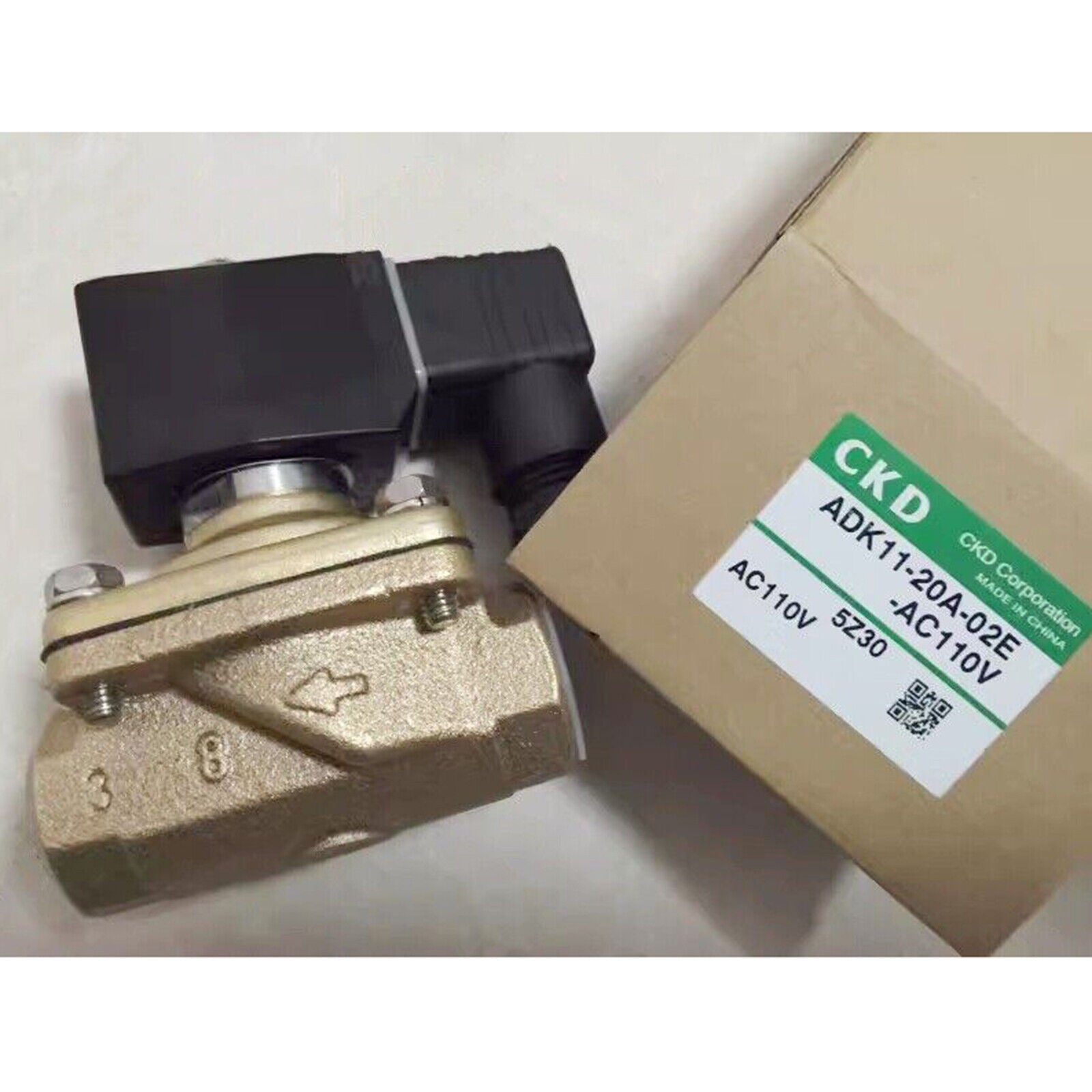 new 1PC  CKD ADK11-20A-02E-AC110V ADK11-20A-02E AC110V solenoid valve#QW