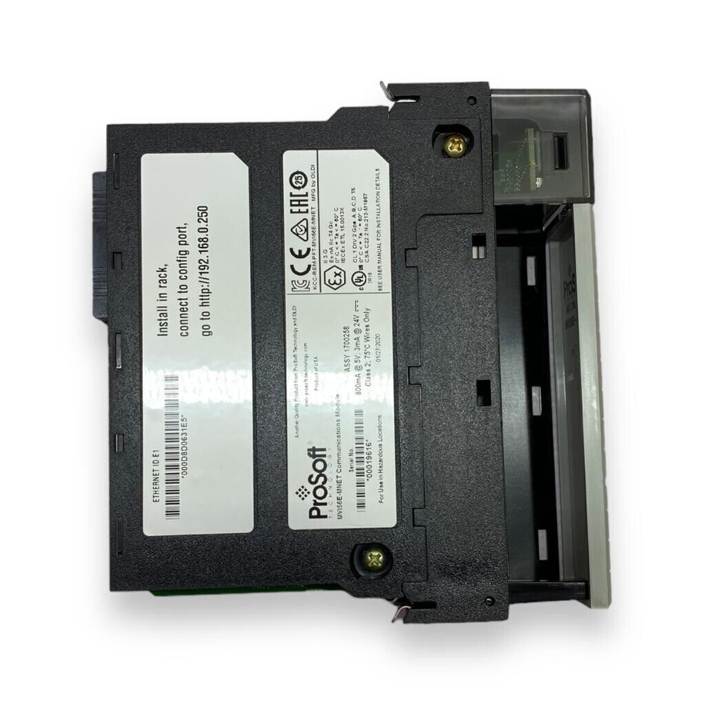PROSOFT MVI56E-MNET Modbus TCP/IP for ControlLogix - PROSOFT