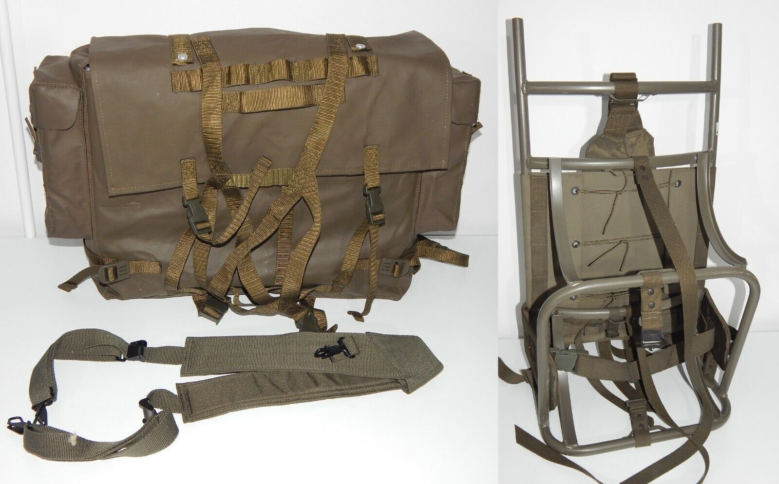 used Switzerland M90 Telecommunications backpack Kraxe carrying frame - SWITZERLAND