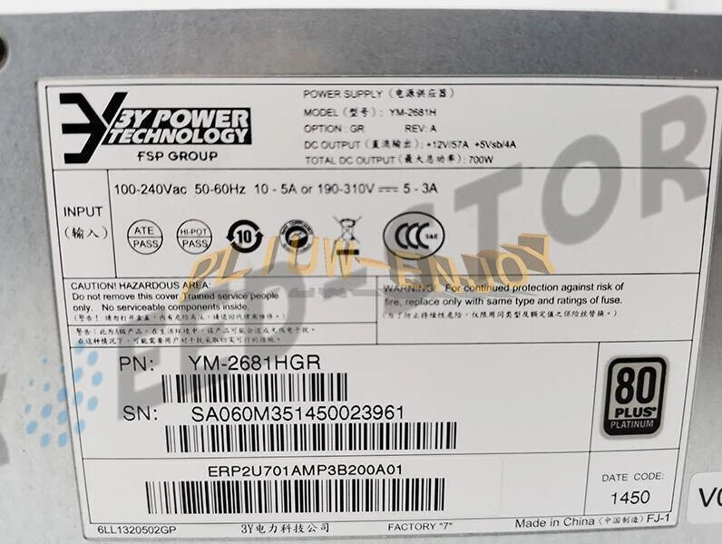 1PCS YM-2681H 700W Power Supply