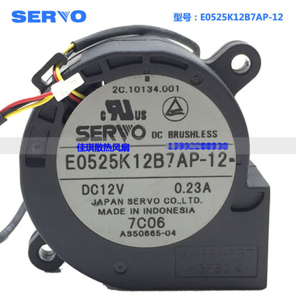 1pcs  SERVO E0525K12B7AP-12 12V 0.23A 4725 turbo projector fan