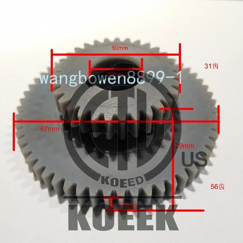 1X 42T/62T 31T/56T teeth duplex gears mini milling Machine duplicate gears #ko