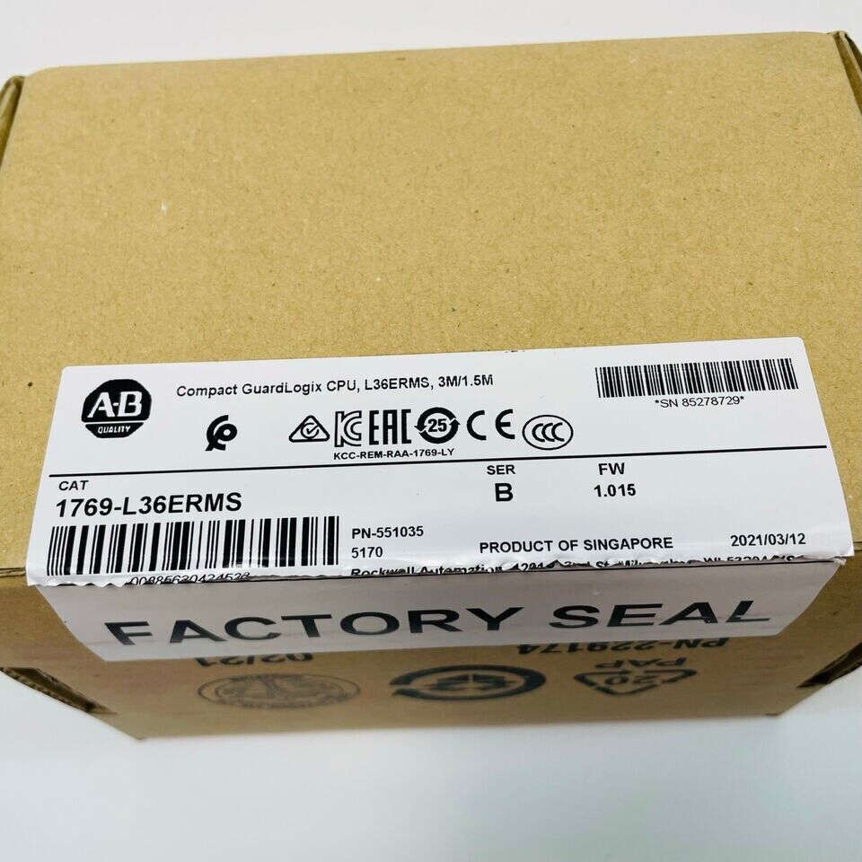 CompactLogix 1769L36ERMS Motion sensor with 3MB storage, factory sealed - COMPACTLOGIX