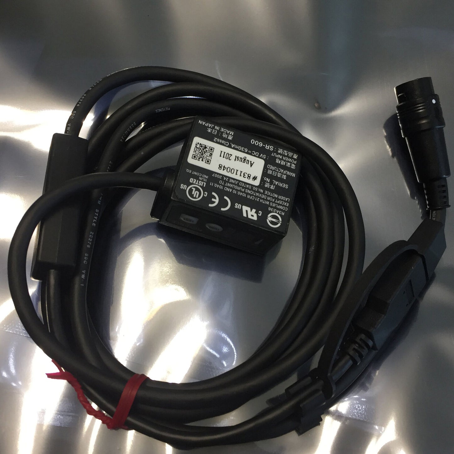 Used ONE KEYENCE SR-600 Bar Code Scanner, Tested Good Condition - ONE KEYENCE