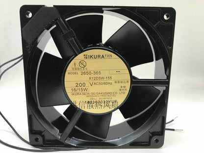 1pcs   KURA 2650-365 R12D5W-155 220VAC 50/60Hz 16/15W high temperature fan