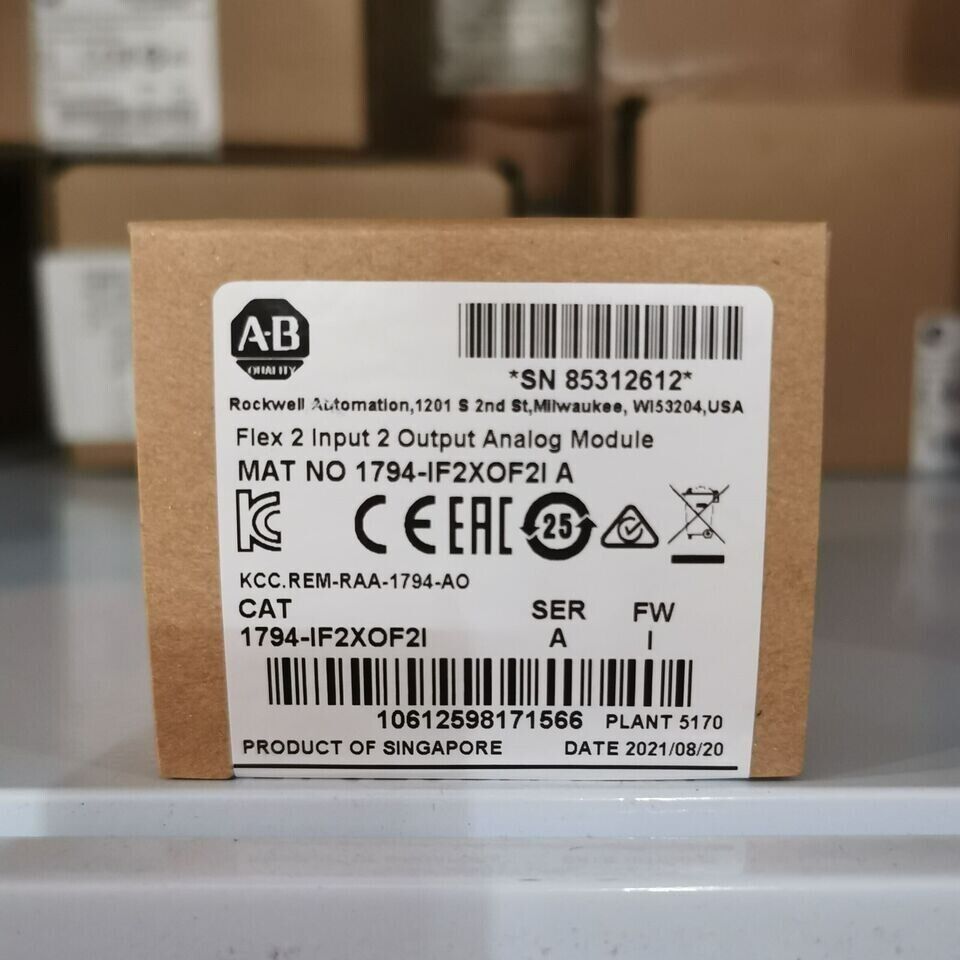 New Factory Sealed AB 1794-IF2XOF2I SER A FIex 2 lnpnt 2 Output Analog Module - FACTORY SEALED