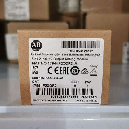New Factory Sealed AB 1794-IF2XOF2I SER A FIex 2 lnpnt 2 Output Analog Module - FACTORY SEALED