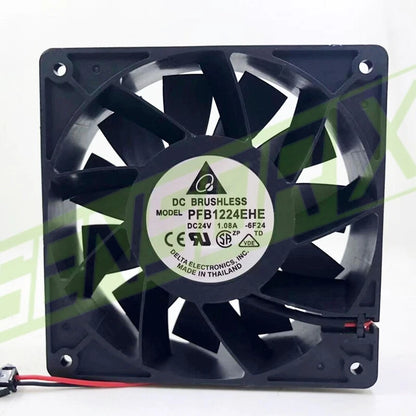 Delta PFB1224EHE Cooling Fan 12CM 12038 24V 1.08A 2-pin abb Inverter 30k