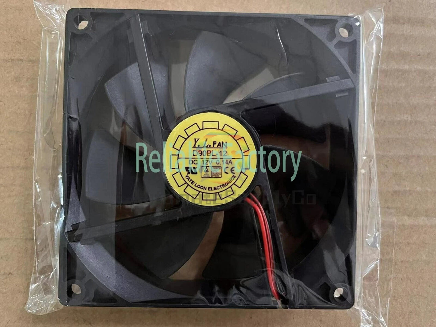 1pc Y.L FAN D90BL-12 Double ball fan 2pin 12V 0.14A 1.68W 90*90*25MM