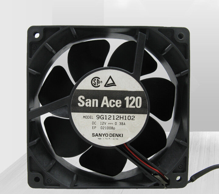 1pcs Sanyo 9G1212H102 12038 12V 0.38A Silent Double Ball Fan