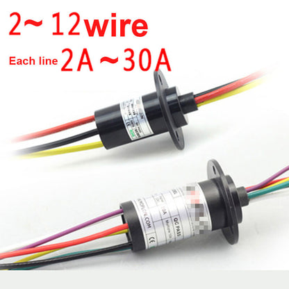 High Current Conductive Slip Ring Electric Rotary Joint 2-12 Wires 2A-60A