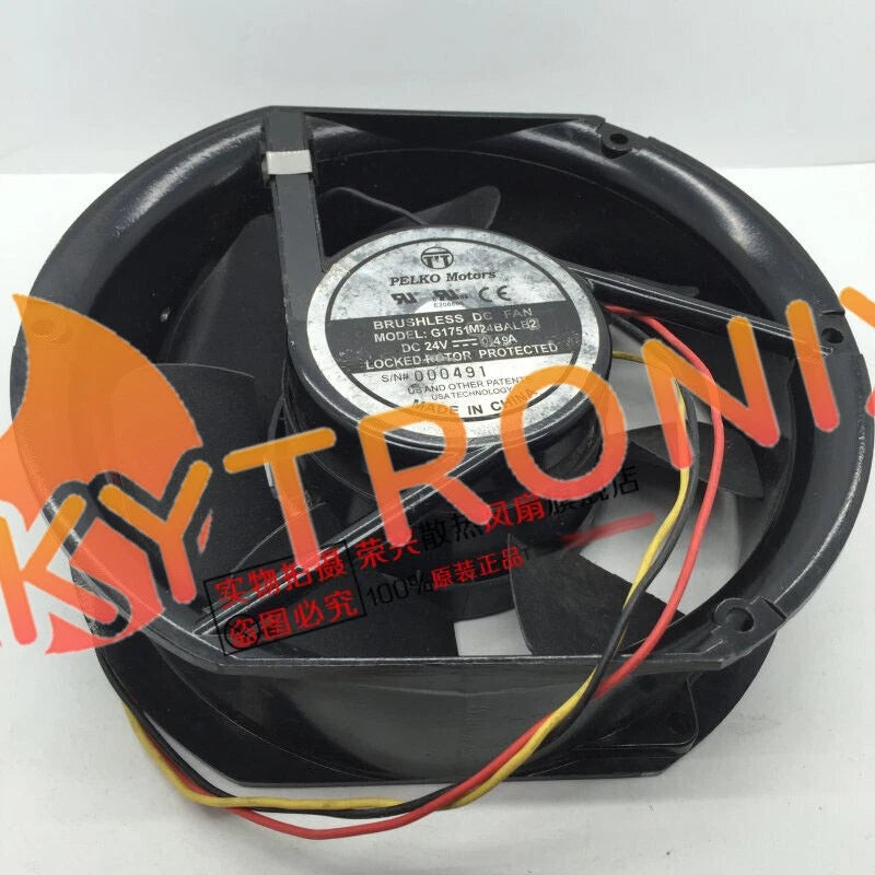 PELKO Motors G1751M24BALB2 17251 24V 0.49A 17CM inverter fan