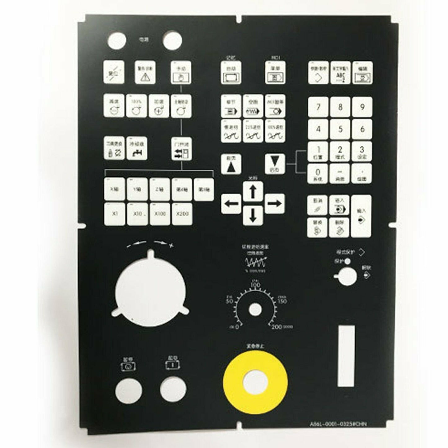FANUC A86L-0001-000325 Control Panel Keyboard Membrane - FANUC