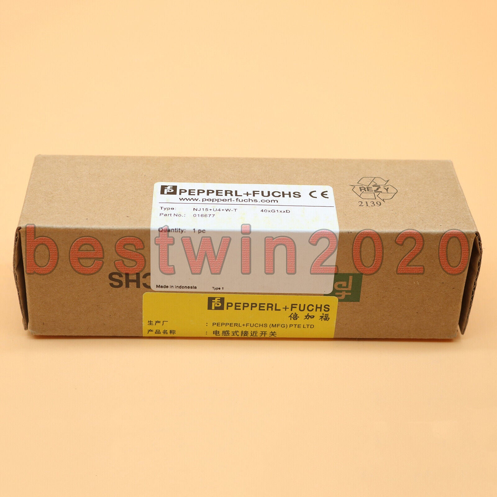 new PEPPERL+FUCHS NJ15+U4+W-T Inductiver Sensor - PEPPERL+FUCHS