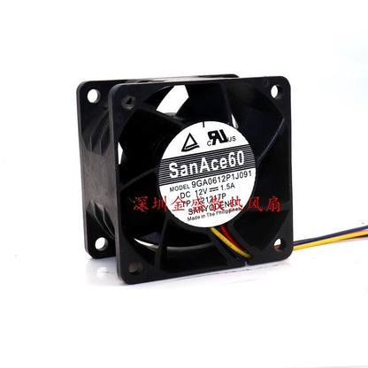 Sanyo 9GA0612P1J091 DC12V 1.5A 6CM 4-Wire PWM Inverter Cooling Fan