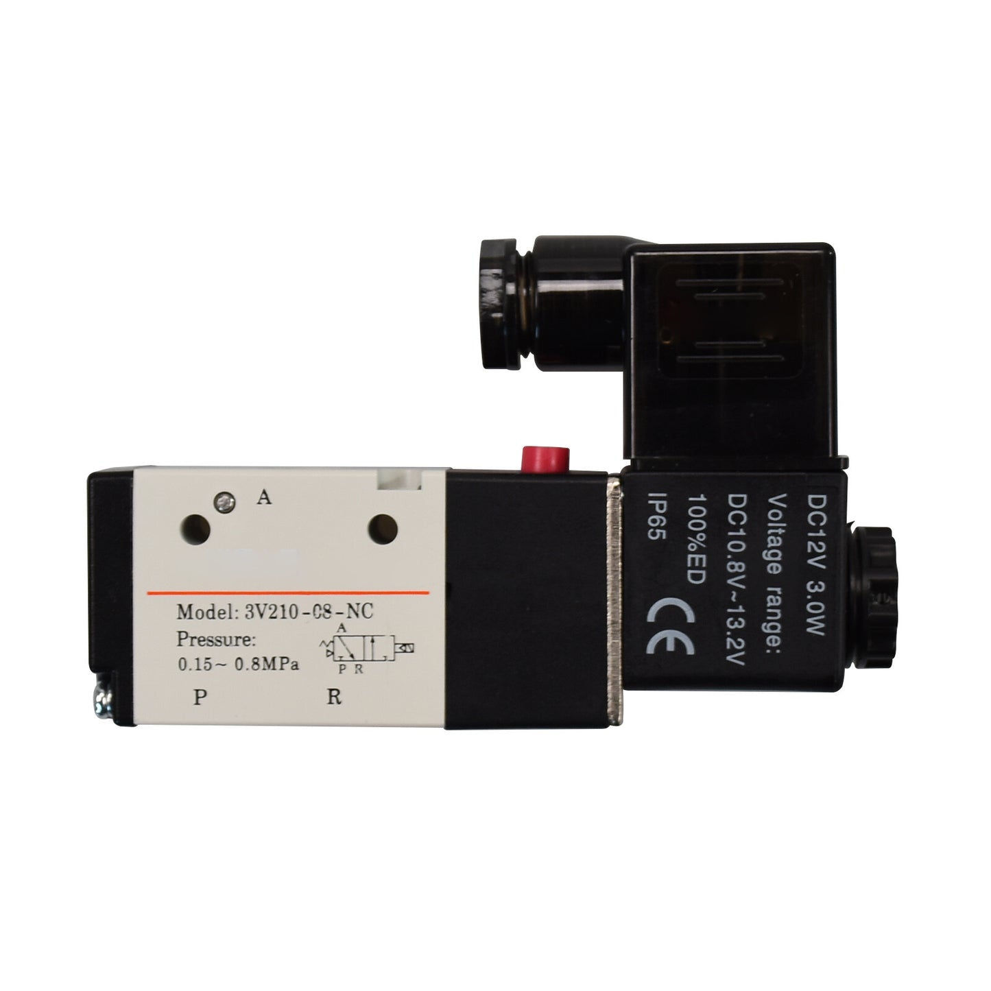 Solenoid Valve for AirTAC 3V210-08 DC 12V 1/4" BSPT 3 Way 2 Position