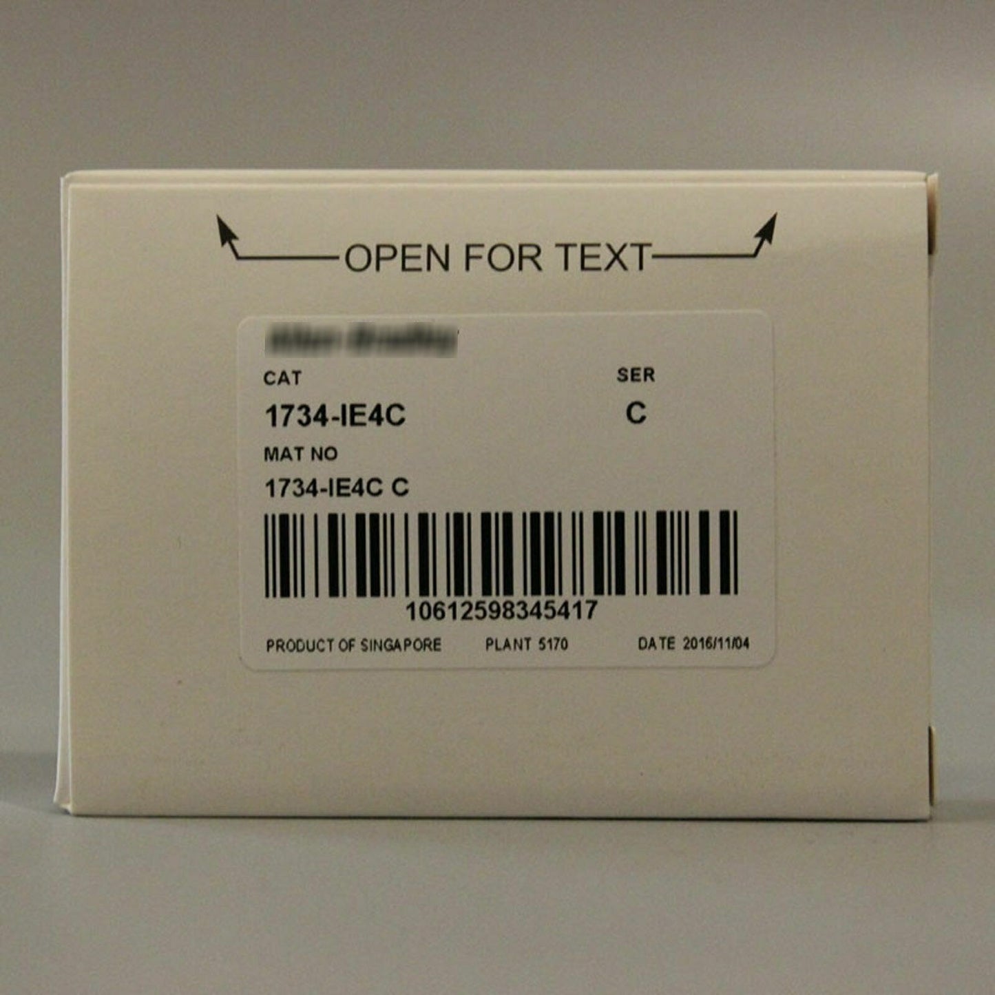 Allen Bradley 1734-IE4C 4 Point Analog Input Module - ALLEN BRADLEY