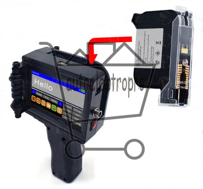 2588 2588+ 2588+M 12.7mm Quick-drying Ink Cartridge for Handheld Inkjet Printer