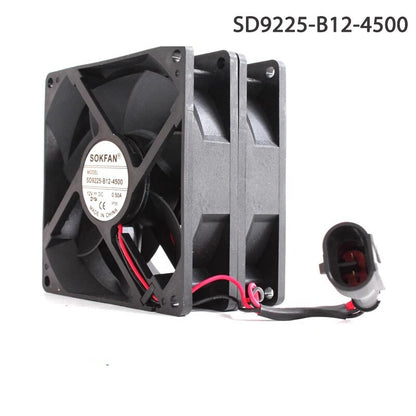 SOKFAN SD9225-B12-4500 9225 12V 0.5A 2-wire DC cooling fan