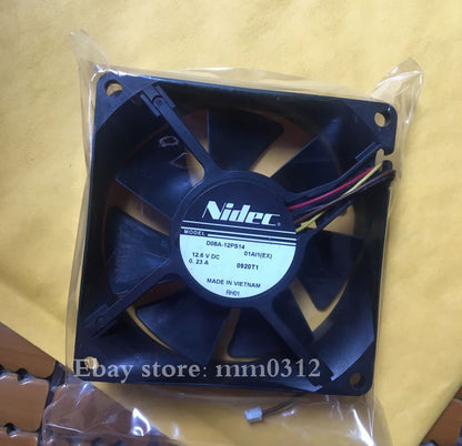 1PCS NIDEC 8CM 12.6V 0.23A D08A-12PS14 80mm for Hitachi projector fans 4pin