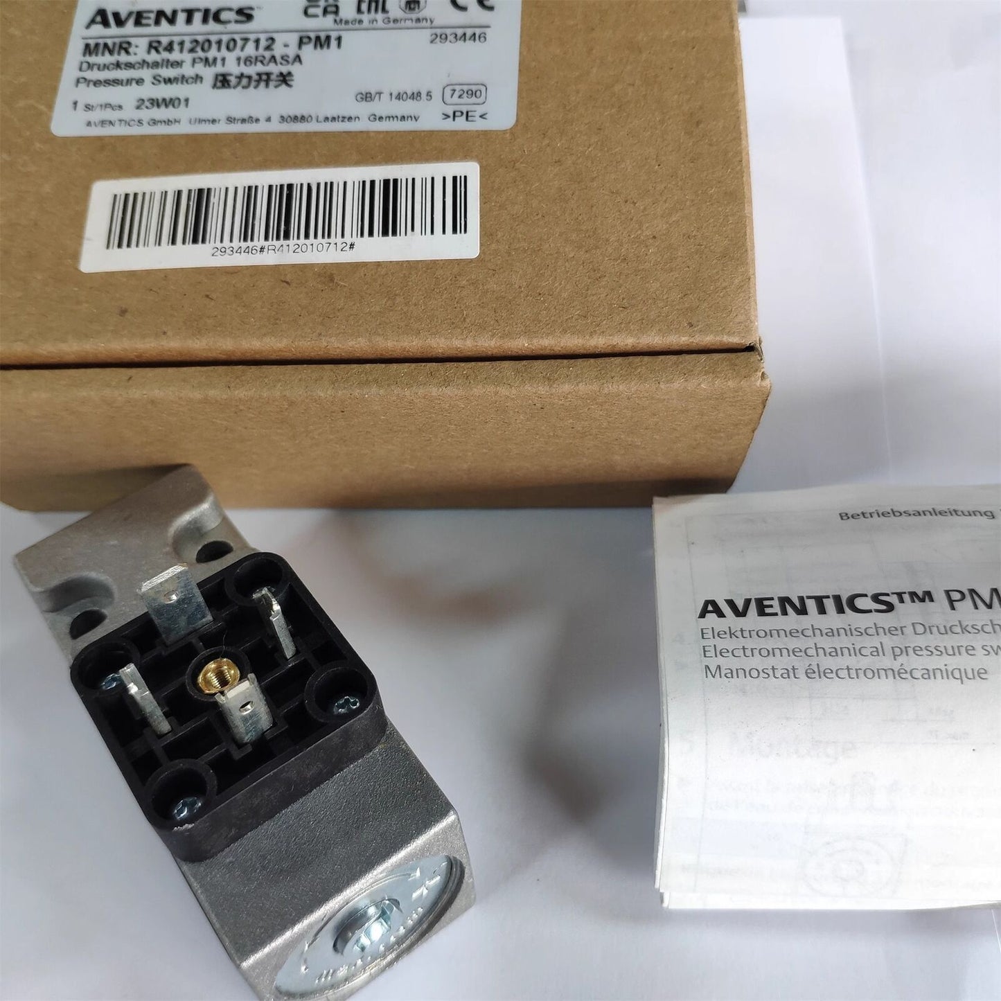 1pcs AVENTICS Pressure Switch R412010712 Series PM1 0.2-16bar