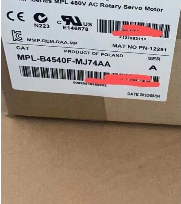Kinetix 480V AC Rotary Servo Motor Allen-Bradley MPL-B4540F-MJ74AA SER A US - ALLEN-BRADLEY