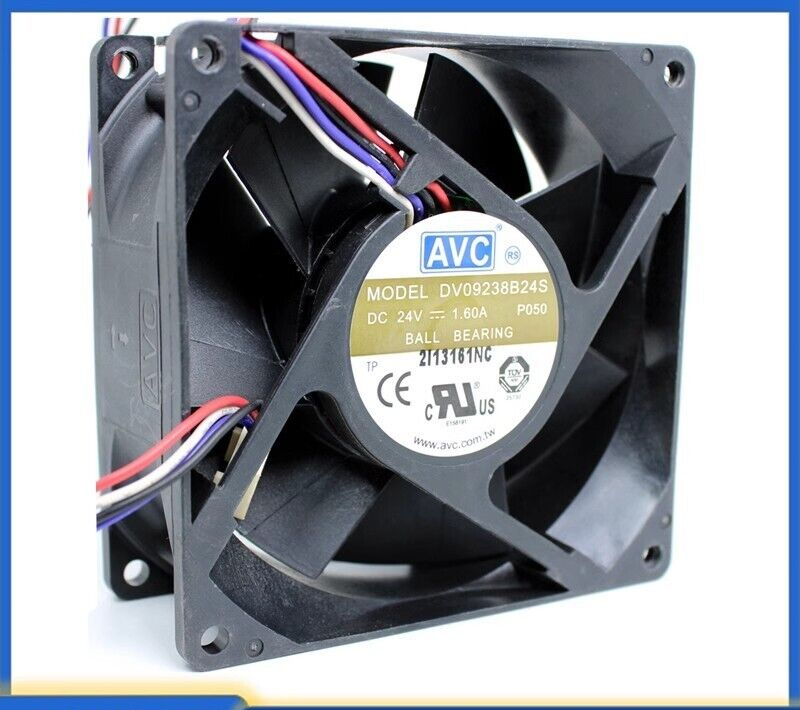 AVC DV09238B24S P050 24V 1.60A 9038 4-Wire Server Cooling Fan