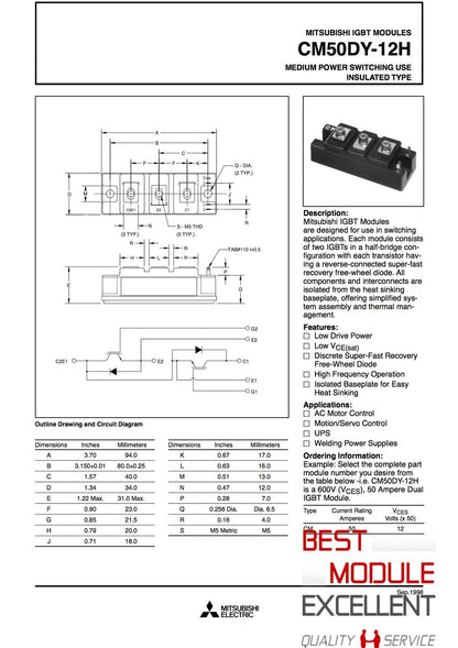 MITSUBISHI CM50DY-12H power supply module - MITSUBISHI