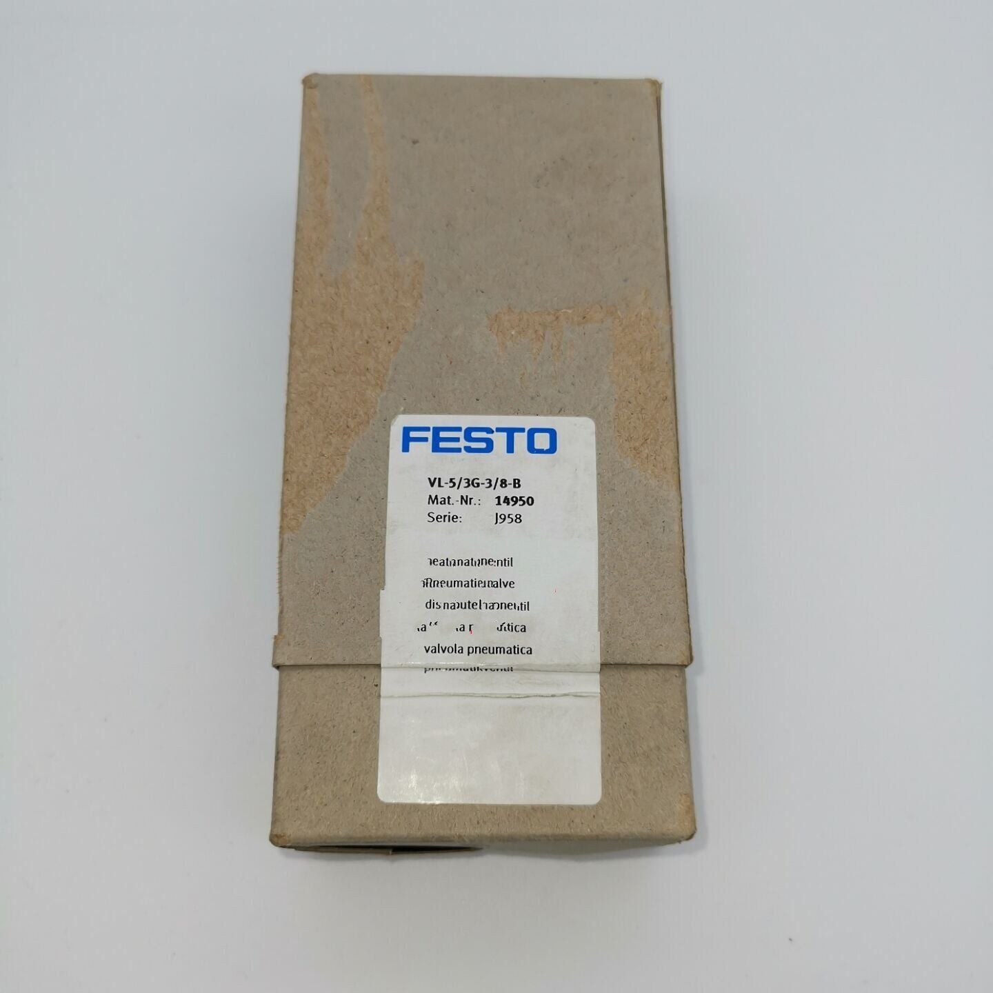 1PC For FESTO VL-5/3G-3/8-B Solenoid Valve ONE YEAR WARRANTY BEST VALUE - FESTO