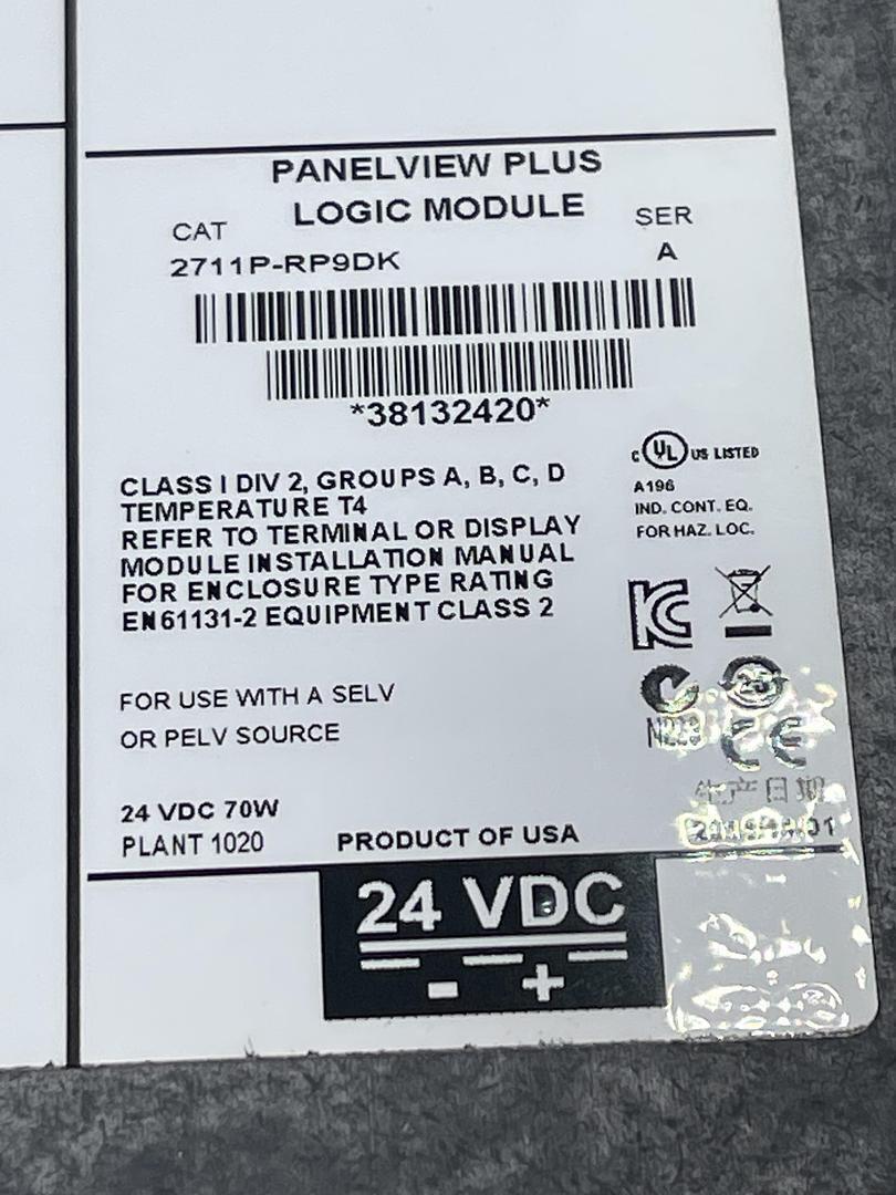 Allen-Bradley 2711P-RP9DK SER A | Industrial Equipment | Part Numbers & Technical Details - ALLEN-BRADLEY