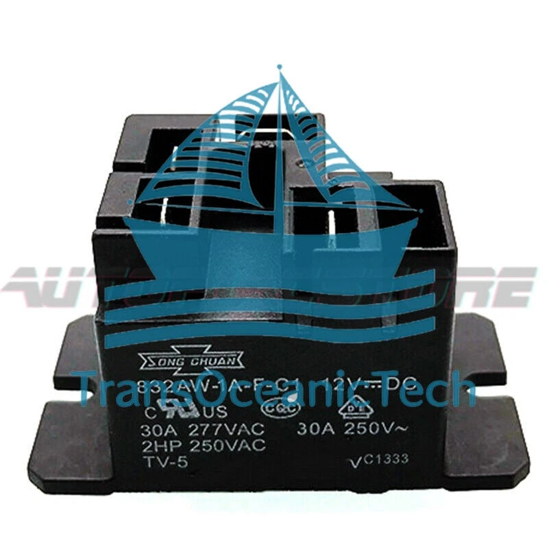 10PCS SONG CHUAN 832AW-1A-F-C1 12VDC Power Relay 30A 277VAC 4Pins~