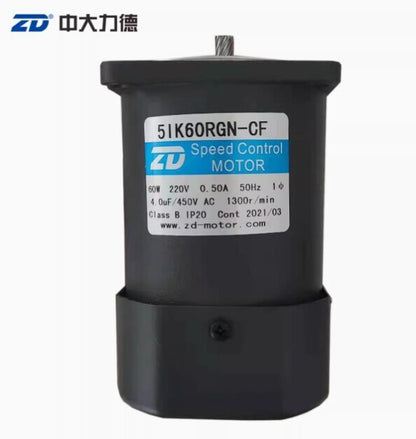 1PC  ZD 5IK60RGN-CF AC220v Gear Speed Motor