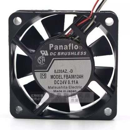 panaflo FBA06T24H 6015 DC24V 0.11A 6CM 3-Wire Inverter Cooling Fan