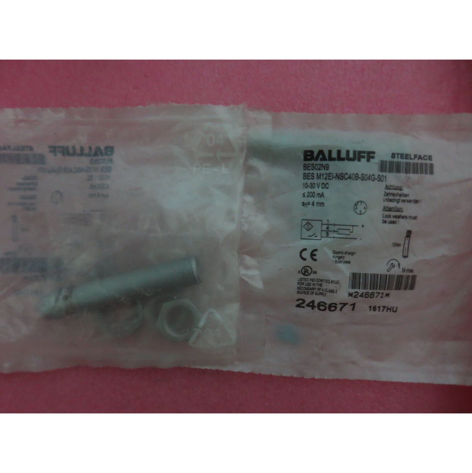 Balluff proximity switch ship M12EI-NSC40B-S04G-S01 - BALLUFF