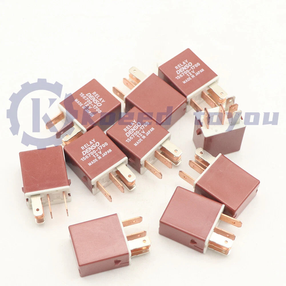 10PCS DENSO 156700-1700 Automotive Relay 12VDC 5Pin US
